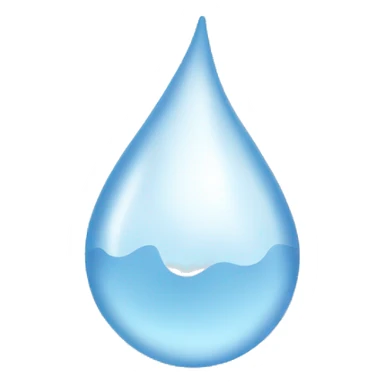 white water drops sticker