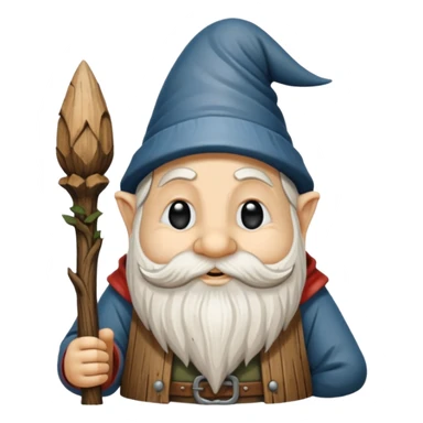 Wood carving. Of knome sticker