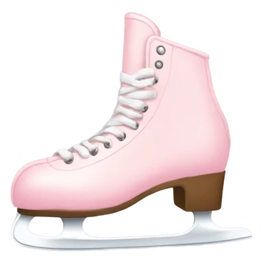 pastel pink ice skates sticker