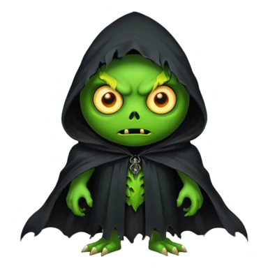 halloween themed monster with "Sythe" sticker