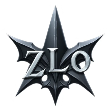 "zlo" text looking very evil sticker