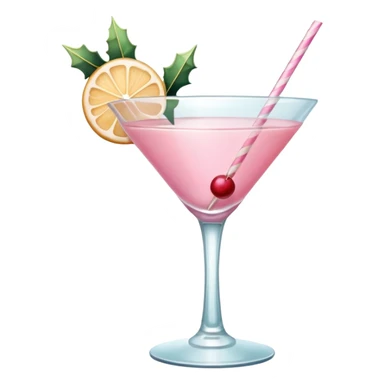 pastel pink christmas christmas drink sticker
