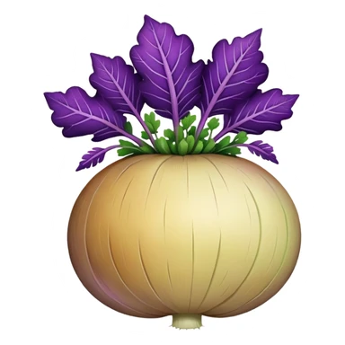 turnip with leaves sticker