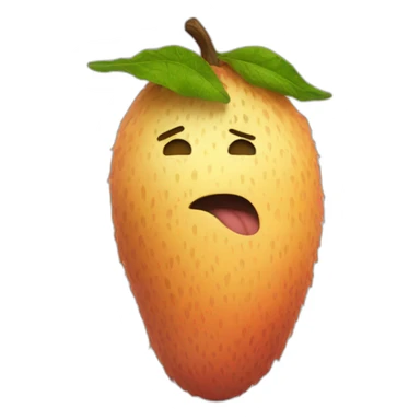 flesh-colored hairy fruit sticker