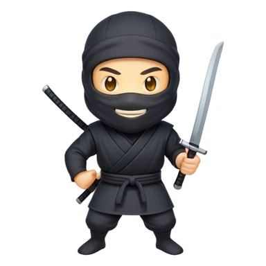 Clash of Clans aesthetic Cheerful Ninja Portrait Emoji, With a bright, confident smile and an alert, relaxed stance, showcasing a streamlined, masked figure with expressive eyes radiating calm determination in natural skin tone, Simplified yet expressive features, highly detailed, glowing with a soft, luminous nocturnal glow, high shine, upbeat and stealthily noble, stylized with an air of modern martial elegance, soft glowing outline, capturing the essence of a cheerful ninja ready for epic covert quests! sticker
