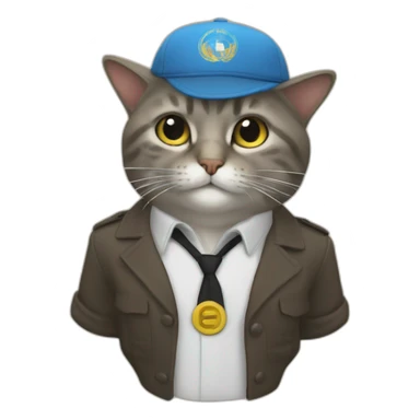 un chat jouant du pipo sticker
