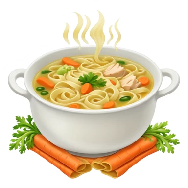Chicken noodle soup sticker