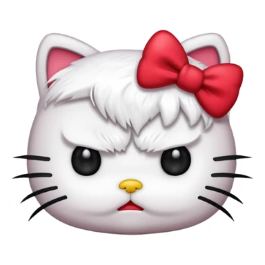 Angry hello kitty  sticker