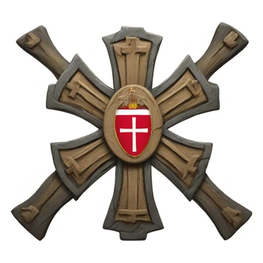 serbian cross sticker