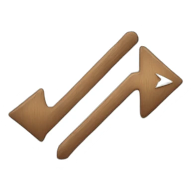 P and arrow right sticker