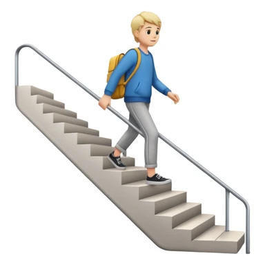 walking stairs sticker