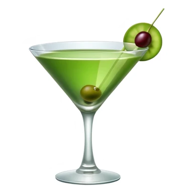 green martini sticker
