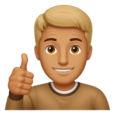 thumb up man sticker