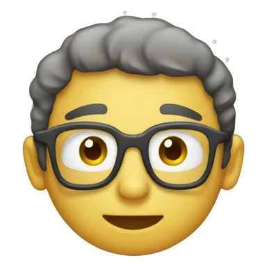 Snow falling sticker