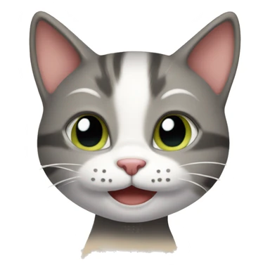 smiling kitty sticker