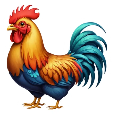 create a rooster emoji sticker