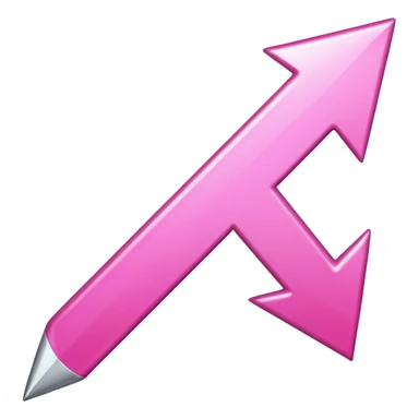 Pink reverse arrow  sticker