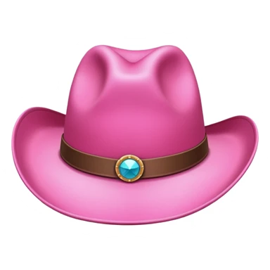pink cowgirl hat sticker