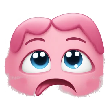 Drooling heart eyes emoji with hearts around it sticker