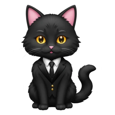 𝐦𝐚𝐠𝐢𝐜 𝐜𝐚𝐭 𝐰𝐢𝐭𝐡 𝐛𝐥𝐚𝐜𝐤 𝐬𝐮𝐢𝐭 sticker