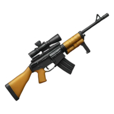 cat with m16 sticker