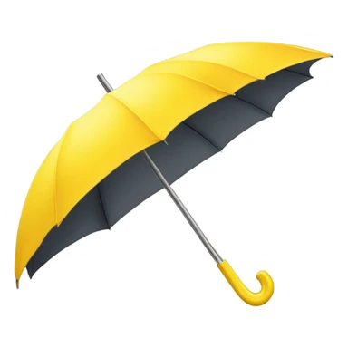 yellow umbrella sticker