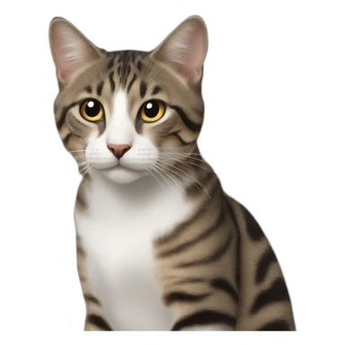 Кот - мыслитель sticker