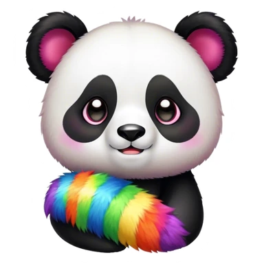 Panda de arcoíris  sticker