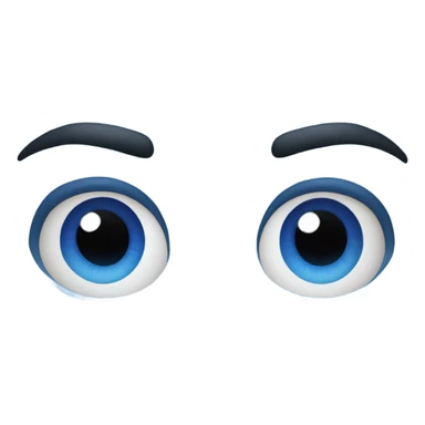 eyes emoji blue sticker