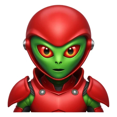 alien in red armor





 sticker