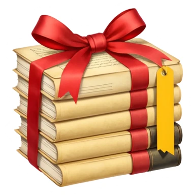 Stack of aged letters, tied with a red ribbon sticker