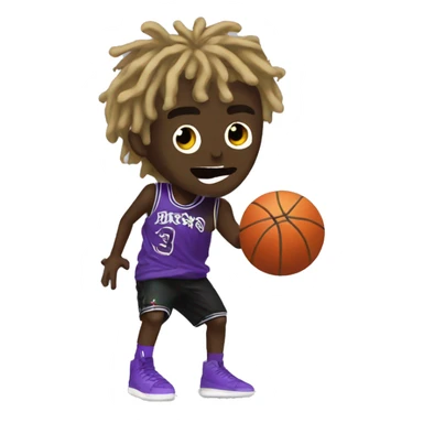 Lil uzi vert throwing a basketball sticker