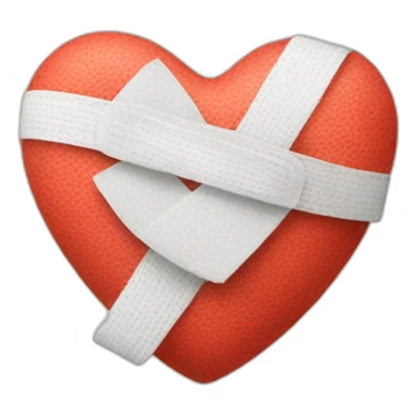 Heart with bandage sticker