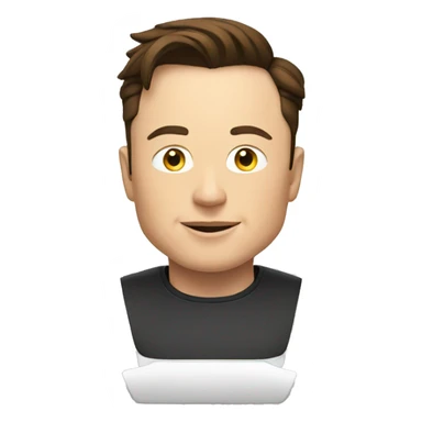 elon musk X  sticker