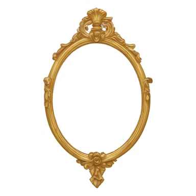 Marie Antoinette style mirror sticker