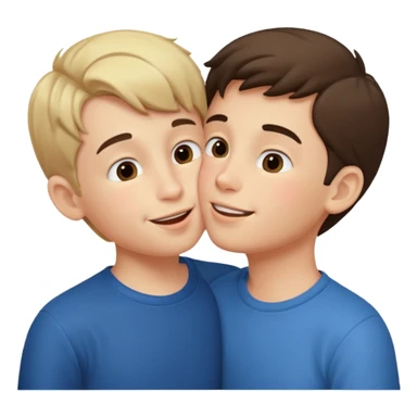 Boy kissing boy sticker