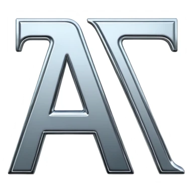 letters "A and I" sticker