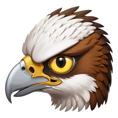 Cabeza de Alcón malvado sticker