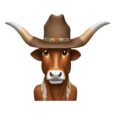 Western longhorn sticker