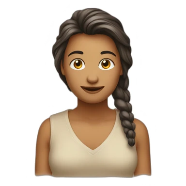 Een aap met lang haar sticker