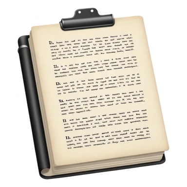 a screenplay manuscript  sticker