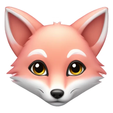 Baby pink fox sticker