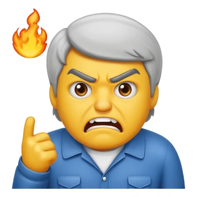 the Text "mopo" at top and an angry man sticker