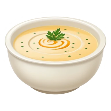 A white bowl filled with creamy texture, smooth and thick, glossy and rich, realistic, high detail, simple composition, isolated on white background, centered composition
 sticker