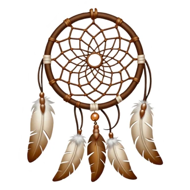 A brown dreamcatcher. sticker