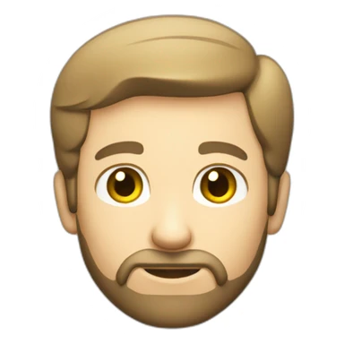 caucasian male with small beard counting money sticker