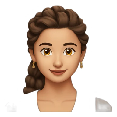 Brown Alia bhatt sticker