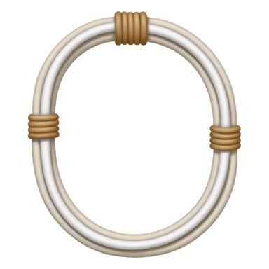 straight white rope sticker