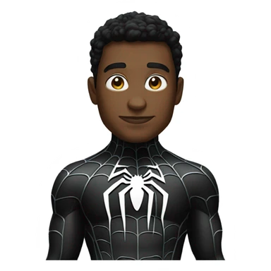 Spider man black suit sticker