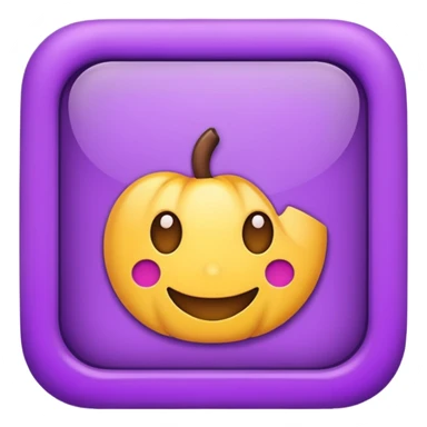 Purple frame sticker